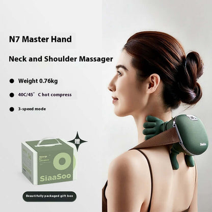 Portable 4D Neck & Shoulder Massager – Rechargeable Muscle Relaxation Device
