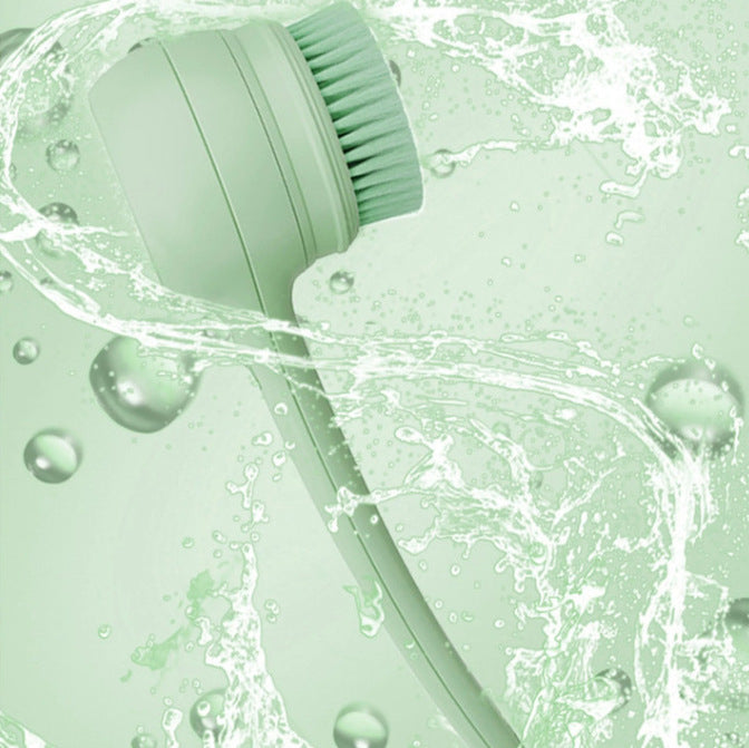Electric Body Brush Back Scrubber for Shower, Waterproof Long Dual Handle Power Body Scrubber