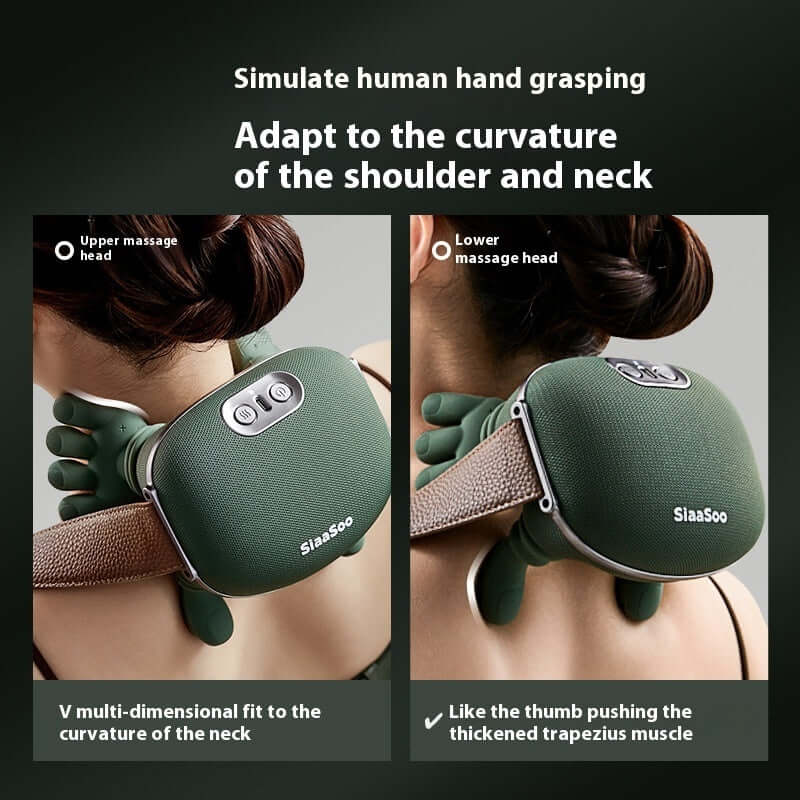 Portable 4D Neck & Shoulder Massager – Rechargeable Muscle Relaxation Device